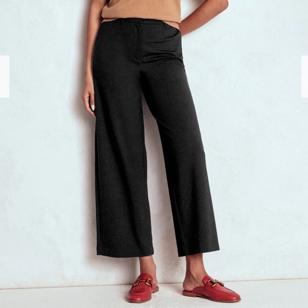 Boden Belgravia Ponte Black Crop Pants US 6R UK 10R
